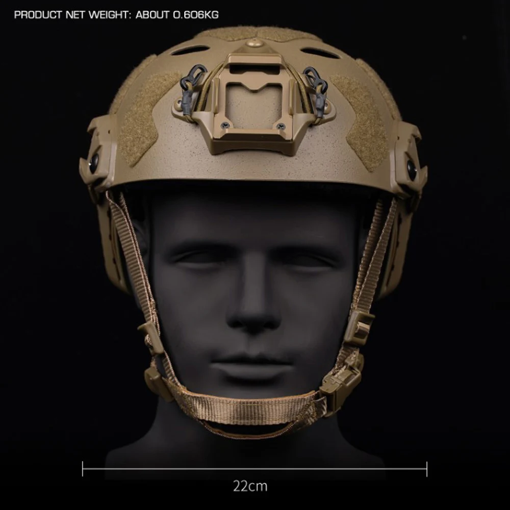 Almohadillas de esponja cómodas para casco táctico rápido SF, casco de Paintball Airsoft de corte súper alto, perilla ajustable, equipo de protección para caza y equitación - imagen 3