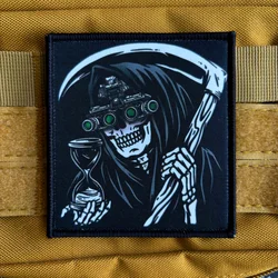 Parche velcro táctico calavera cuenta regresiva – insignia moral