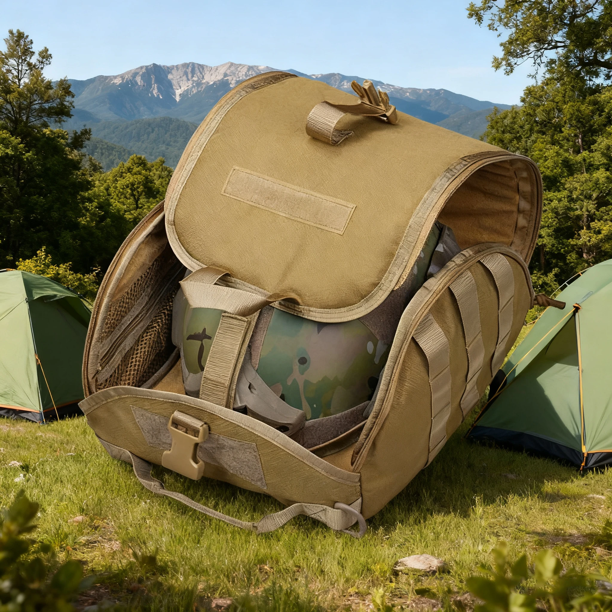 Bolsa táctica militar para casco, mochila deportiva Molle multifuncional, bolsa de almacenamiento para casco de combate y caza al aire libre - imagen 2