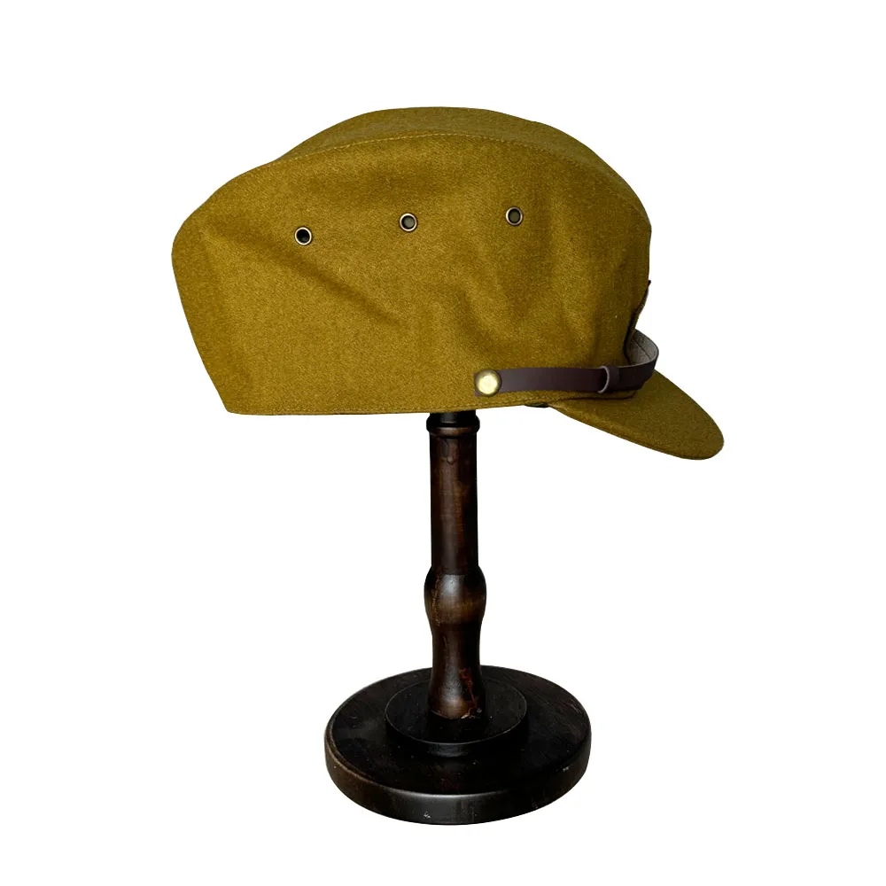 Sombrero de equipo táctico japonés de la Segunda Guerra Mundial, replica del equipo Original, ropa de lana, sombrero japonés de ala - imagen 5