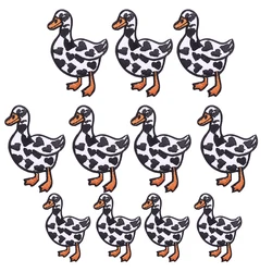 Parche bordado pato termoadhesivo – Para planchar en chaqueta o ropa
