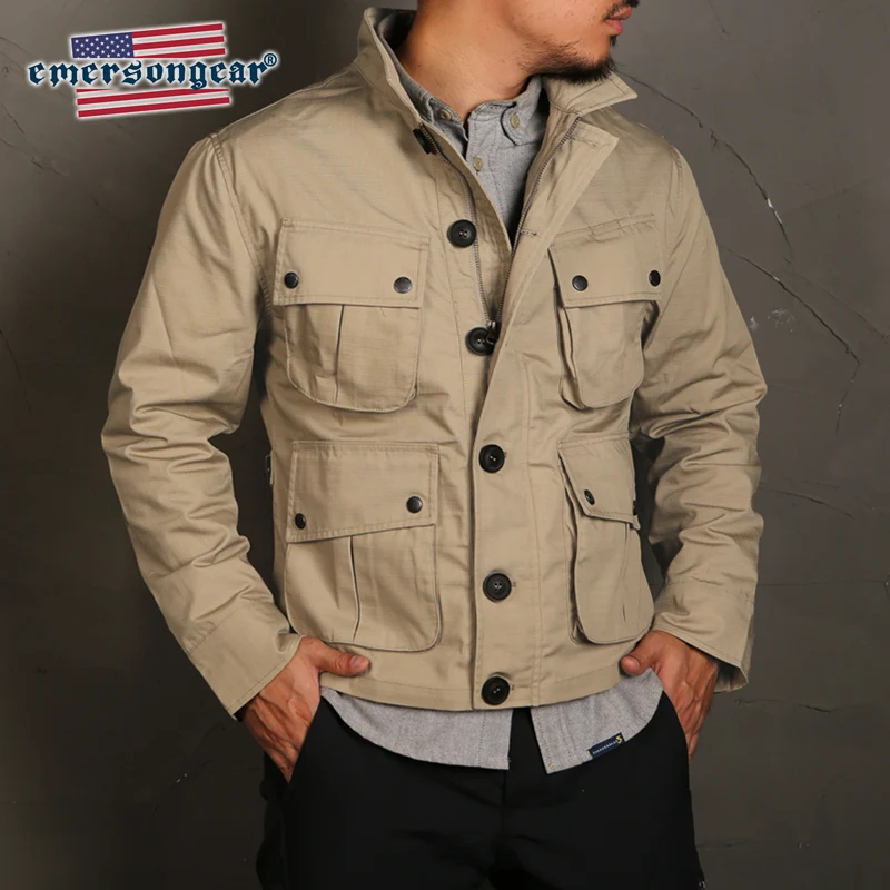 Emersongear etiqueta azul táctica TCU chaqueta térmica para hombre Vintage al aire libre Casual senderismo caza tela Nylon Camping 11,11 ventas - imagen 4