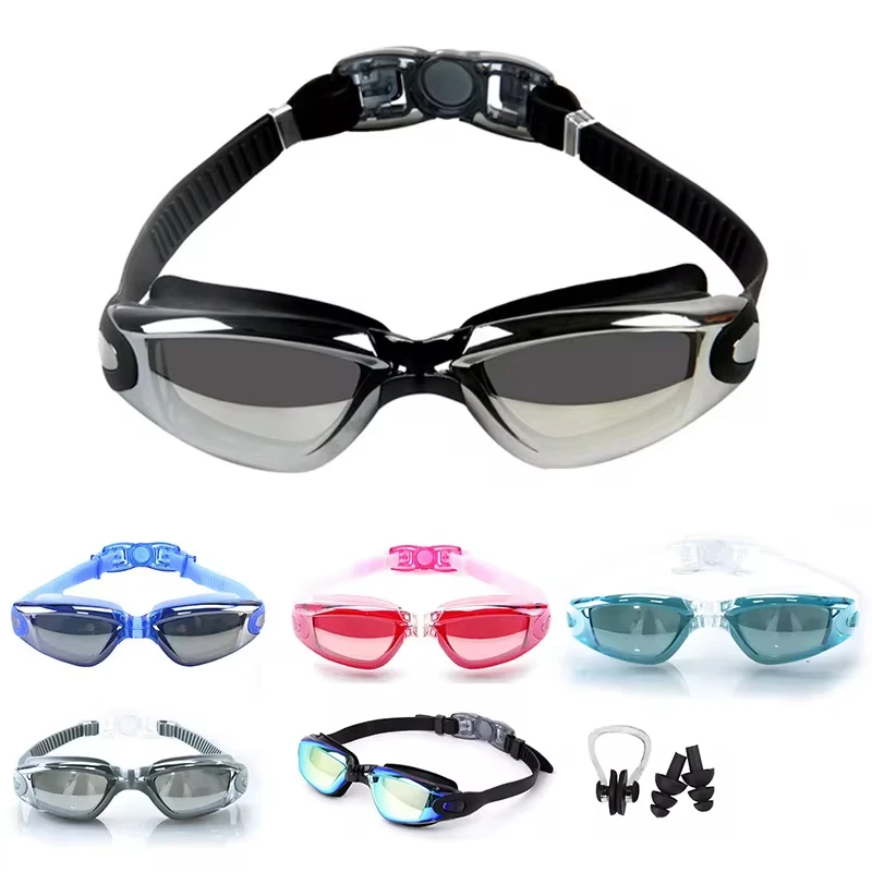 Gafas de natación para hombres y mujeres, antiniebla, prescripción Uv, impermeables, de silicona, ajustables, gafas de piscina, gafas de buceo para adultos y niños - imagen 2