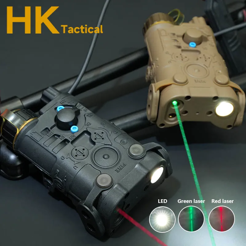 Indicador láser táctico Airsoft NGAL L3 de nailon, láser rojo/verde + estroboscópico láser blanco, sin interruptor de presión IR, accesorios de caza - imagen 3