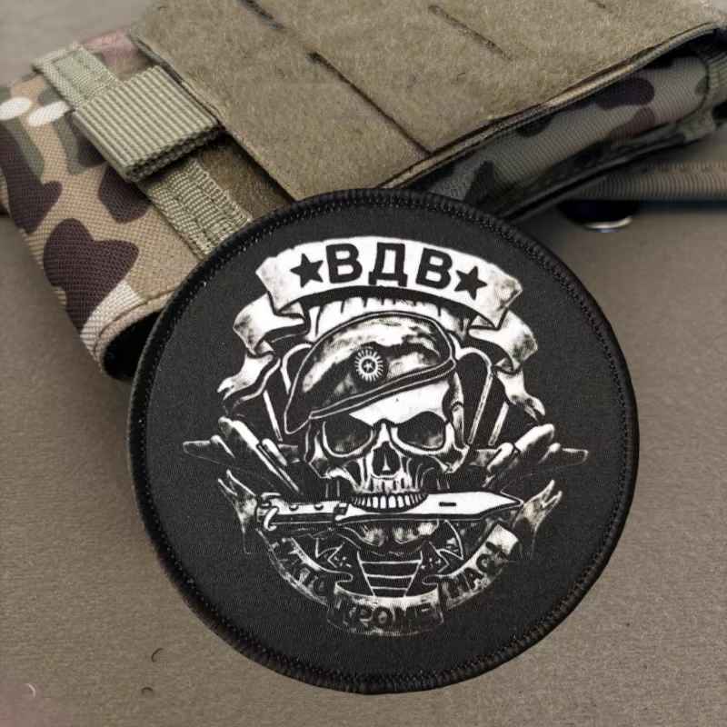 Parche táctico calavera soldado – Velcro para chaleco, gorra y mochila - imagen 4