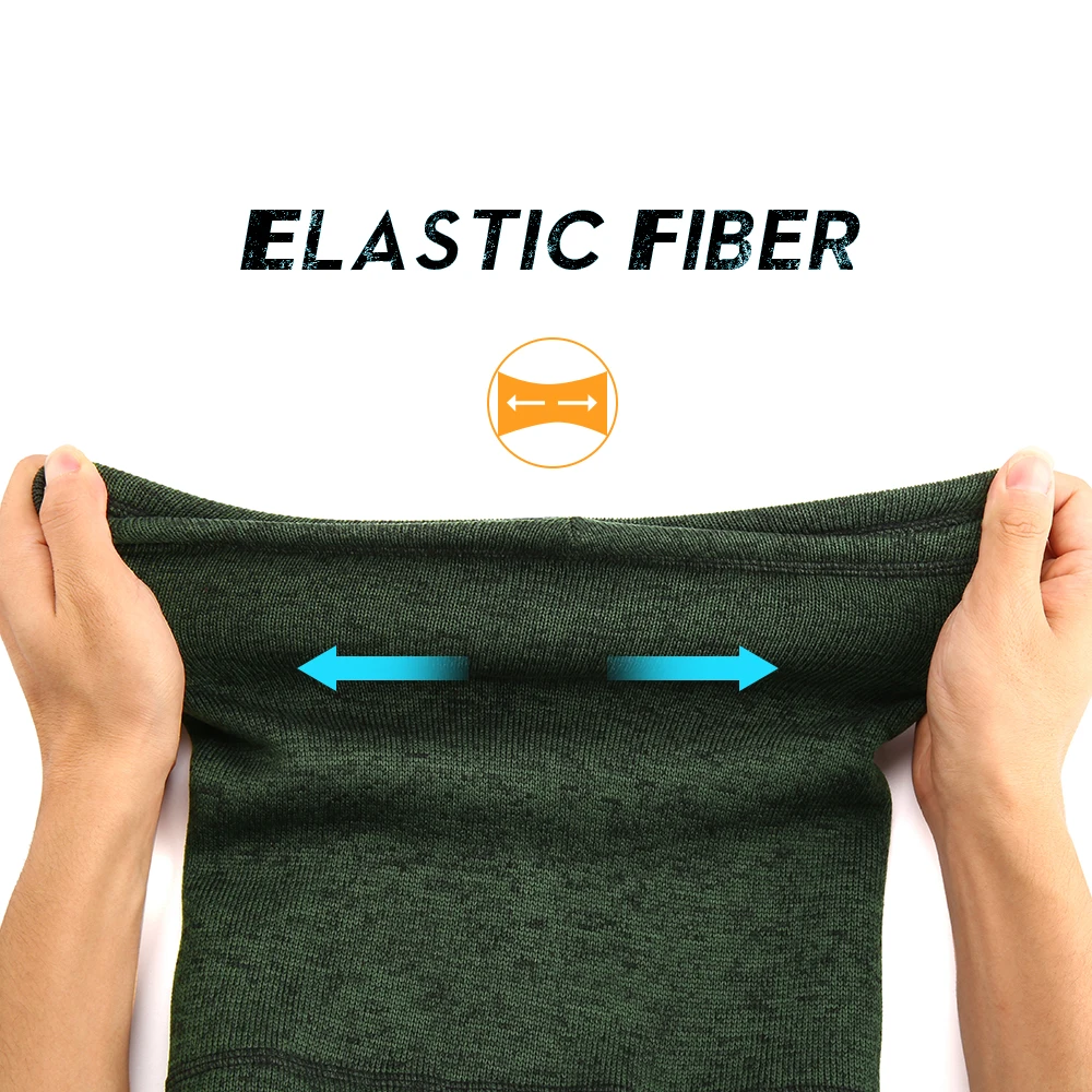 Polaina térmica deportiva de forro polar para hombre y mujer, mascarilla de media cara para ciclismo, caza, esquí, Snowboard, bufanda de invierno - imagen 4