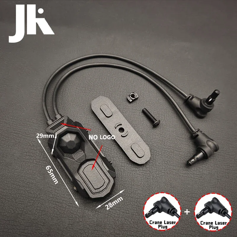 Interruptor de presión táctico AXON, interruptor trasero remoto de doble función para linterna M300 M600, arma Airsoft, luz de explorador PEQ15 DBAL - imagen 2