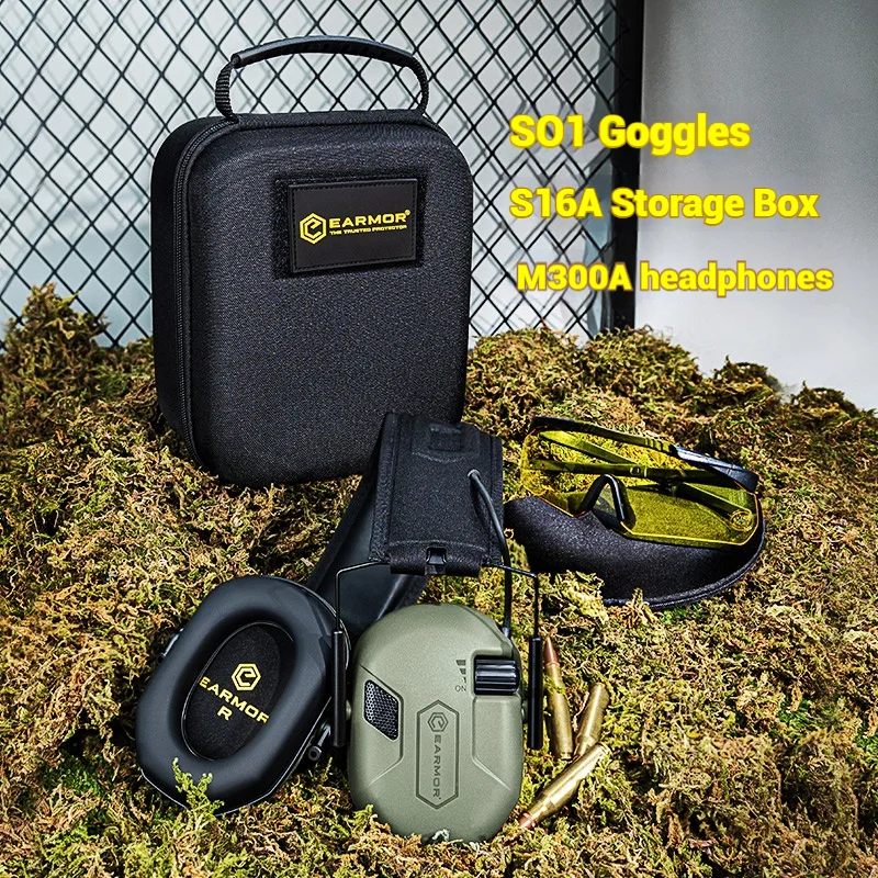 Orejeras electrónicas tácticas EARMOR M300A/M300T, auriculares auditivos protectores con reducción de ruido para caza al aire libre - imagen 3
