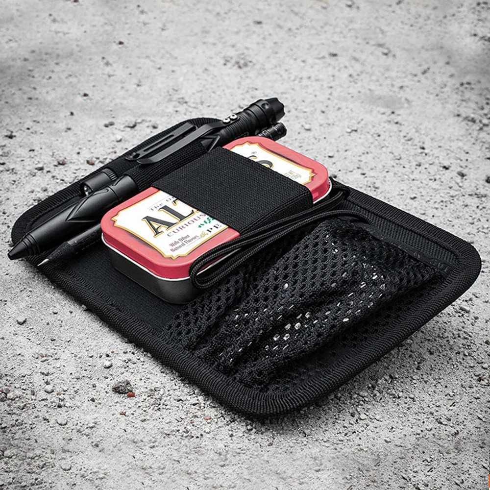 VULPO-Bolsa de malla de almacenamiento de accesorios EDC, organizador de Panel Modular, organizador de Panel táctico con sujetadores, mochila de inserción - imagen 5