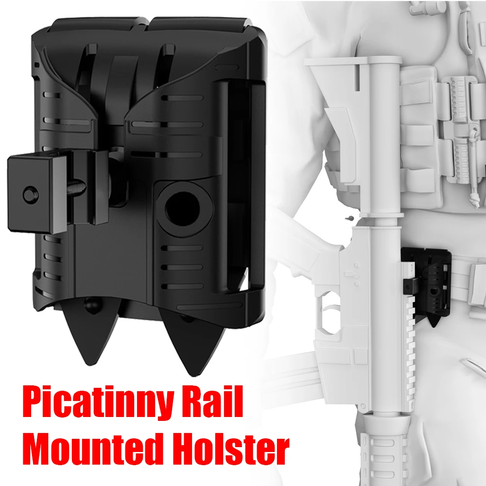 Funda táctica para rifle Picatinny MOLLE en chaleco o cinturón - imagen 2