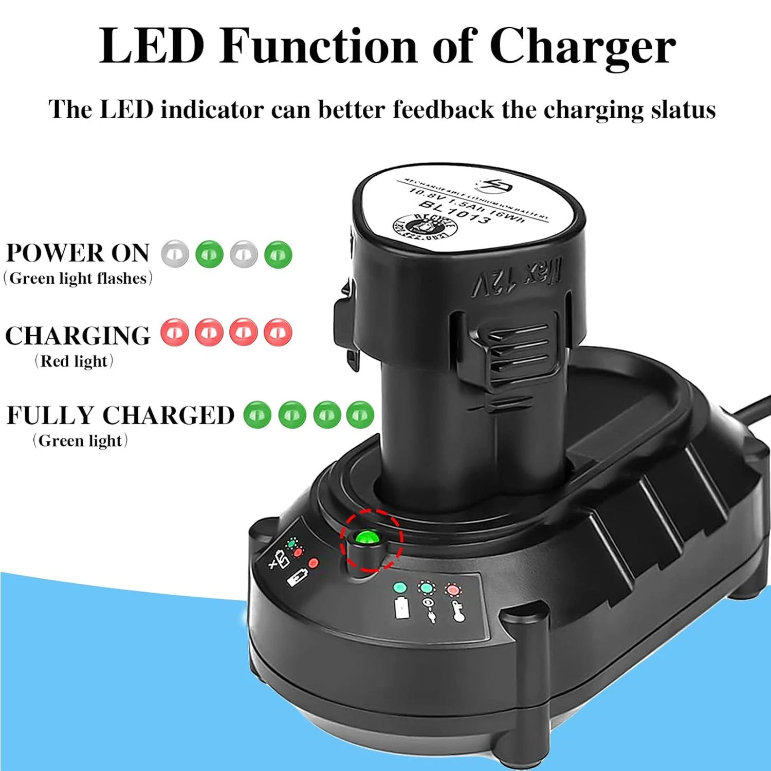 Cargador batería Li-ion Makita para taladro y destornillador - imagen 4