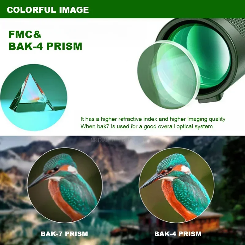 Telescopio portátil con Zoom HD de 5000M, plegable de larga distancia, Mini telescopio potente para caza, deportes, Camping al aire libre, Viajes - imagen 4