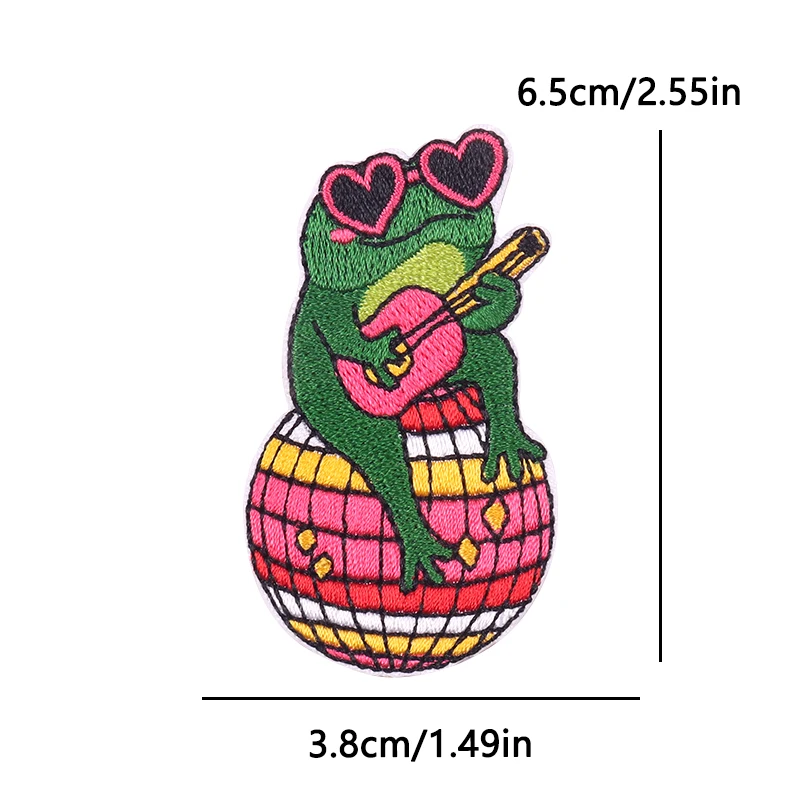 Parche con emblema de Oeteldonk de Países Bajos, parche bordado de rana, parches para planchar para ropa, parches bordados de Carnaval de Países Bajos - imagen 4