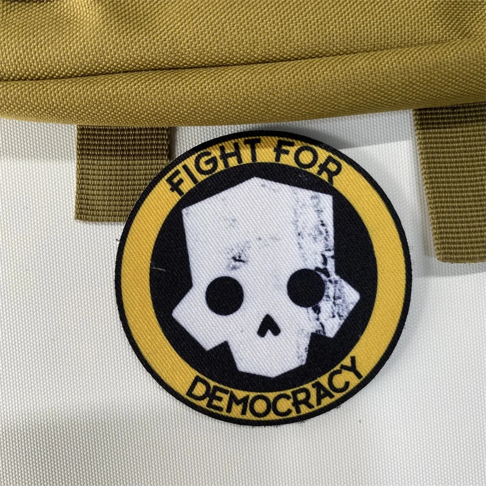 Hell buzos-2 parches de mochila militar táctica, pegatinas impresas alrededor del juego, insignia de moral, brazalete, gancho y bucle - imagen 4