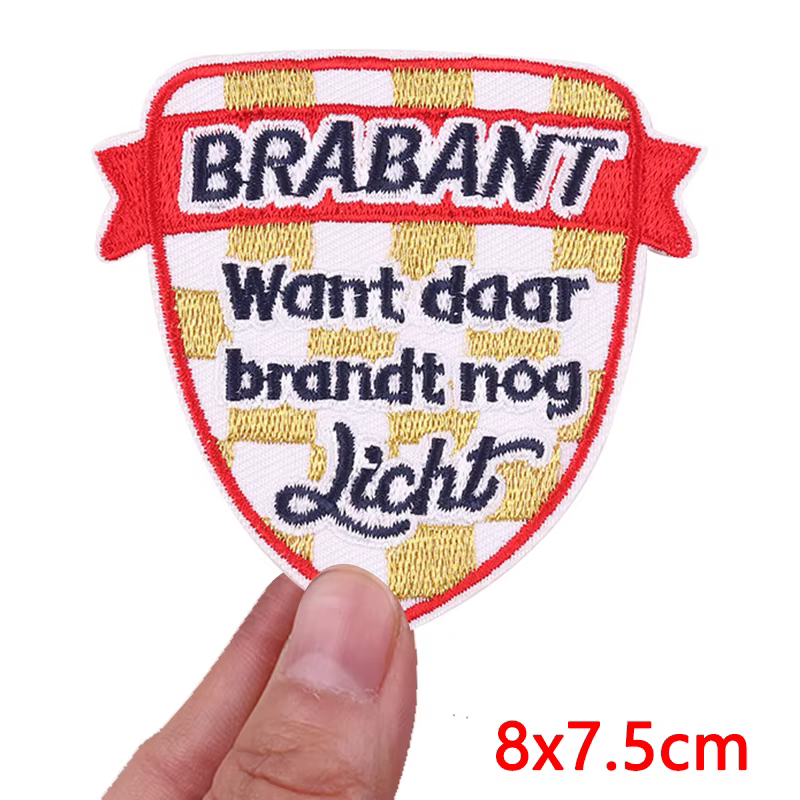 Parche bordado con emblema Brabante holandés para planchar - imagen 2