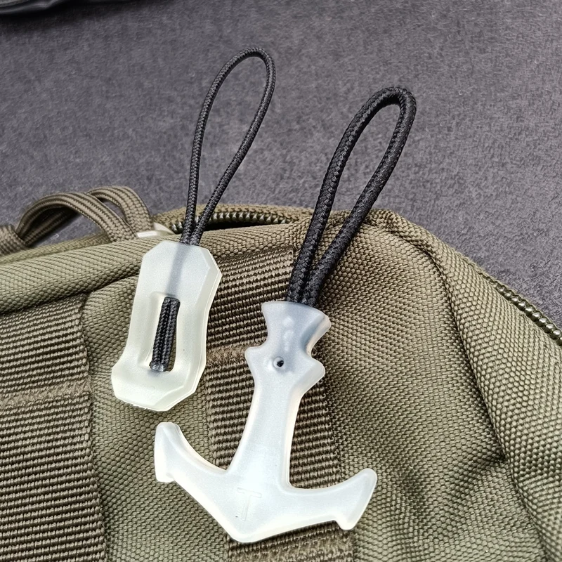 Cuerda luminosa con cremallera, Asa de estilo ancla de barco, bolsa táctica extraíble, antideslizante, anticaída, mochila extraíble, colgante, equipar - imagen 2
