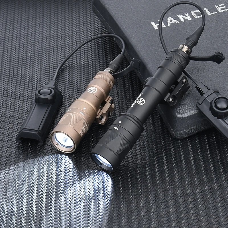 Wadsn linterna estroboscópica M600W M300W Surefir Scout Light Tatical Hunting Weapon Spotlight interruptor de doble función Fit 20mm Picatinny - imagen 3