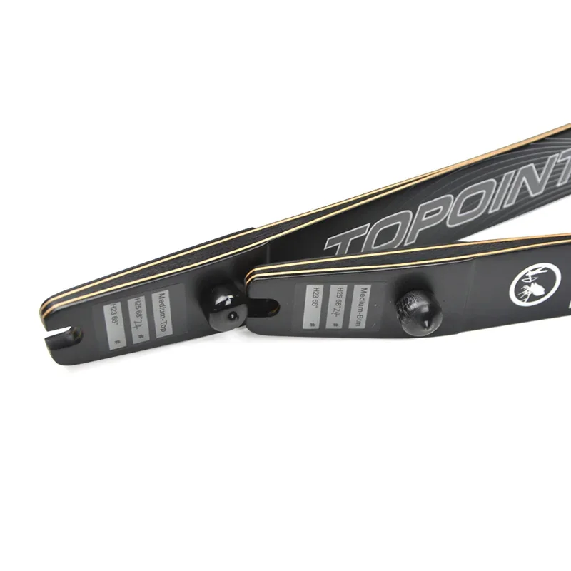 TOPOINT Endeavor 18-44lbs ILF arco extremidades 66 "/68"/70 "para 25" arco elevador mango arco recurvo tiro con arco caza - imagen 5