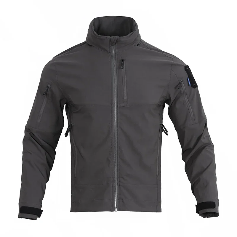 Emersongear etiqueta azul niebla táctica a prueba de viento abrigo de concha suave chaqueta trajes de combate al aire libre senderismo Camping caza - imagen 5