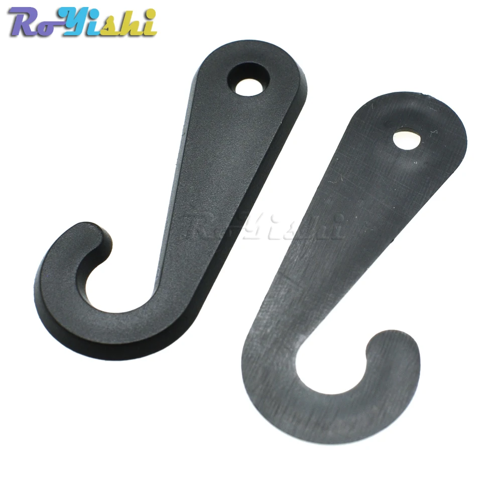 Colgador plástico del gancho del calcetín de 46.8*18.8m m para el embalaje de la calza del calcetín y que muestra el negro - imagen 5