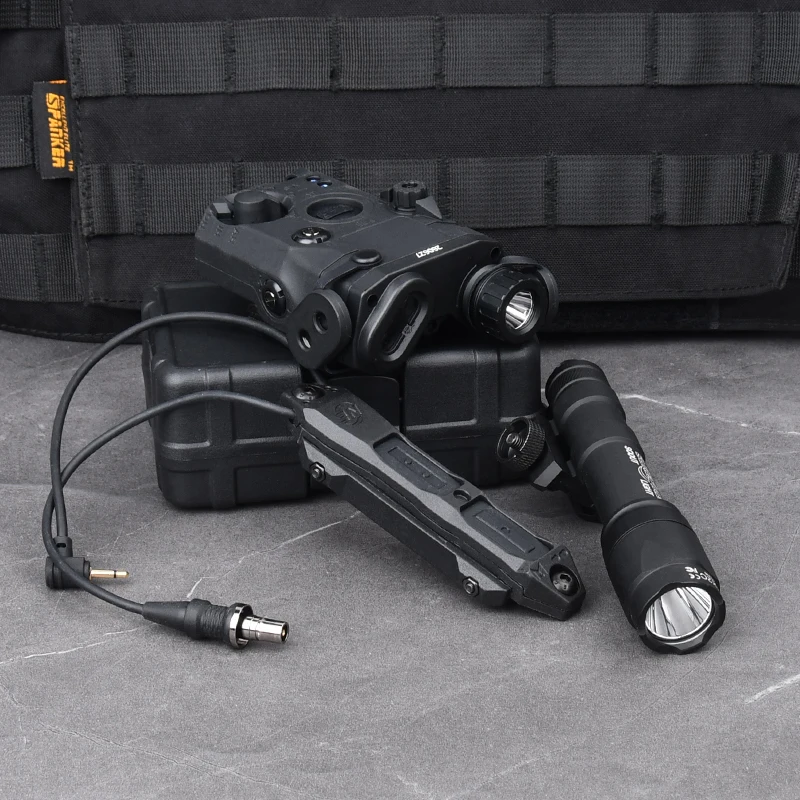 WADSN PEQ15 caja de batería IR de puntería láser de punto rojo, linterna M300 M600, interruptor remoto táctico de Control Dual, compatible con riel de 20mm - imagen 4