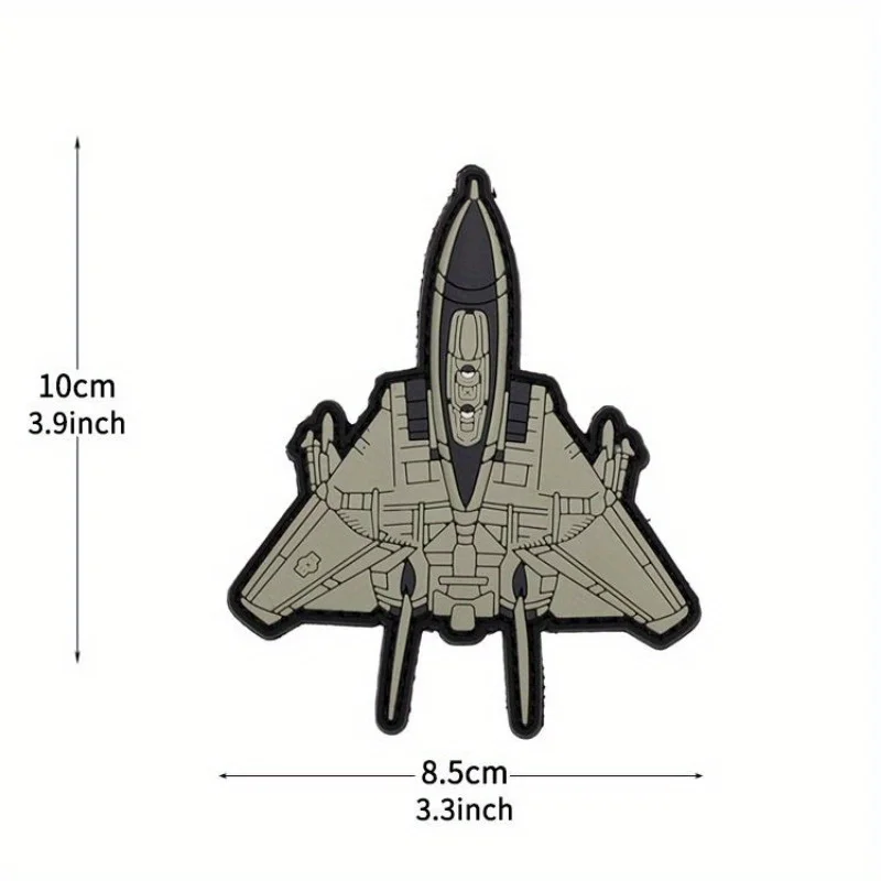 Parche de PVC de la serie Bomber Fighter, insignia de moral de helicóptero, parches adhesivos para mochila con gancho y bucle que brillan en la oscuridad para ropa - imagen 3