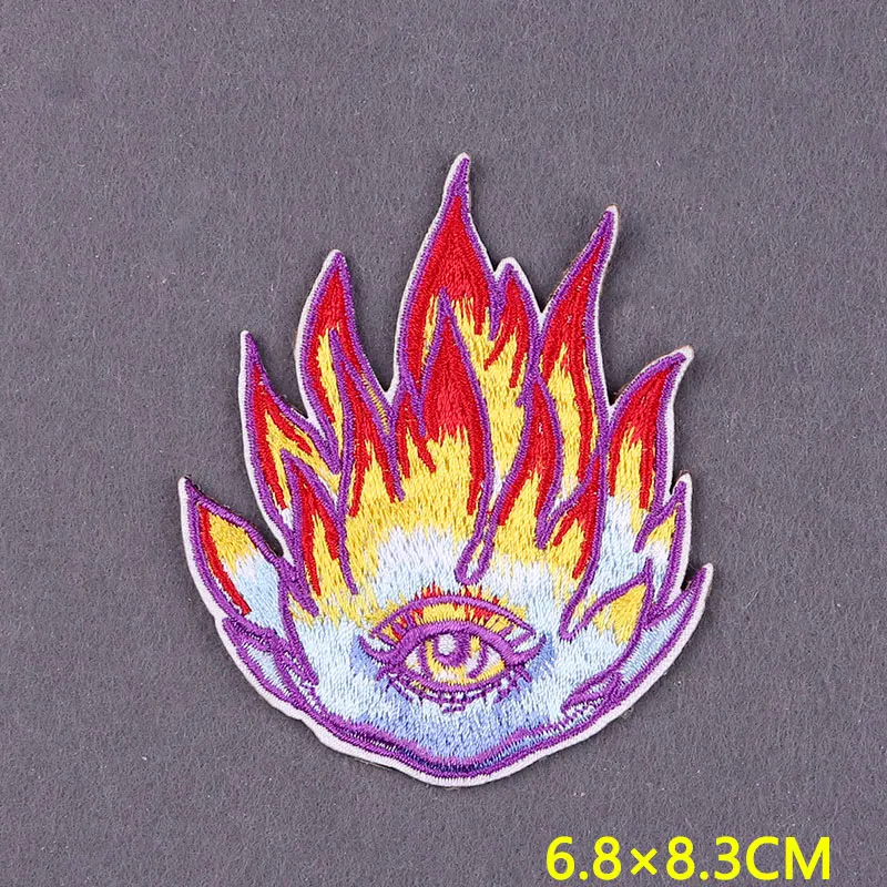 Parche gótico, parches bordados para ropa, bricolaje, rayas misteriosas, parches para planchar en ropa, insignias del diablo en accesorio para mochila - imagen 5