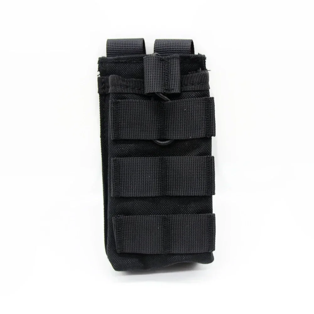 Bolsa Molle Mag para caza táctica, bolsa para revista de un solo Rifle, bolsa superior abierta M4 M16 5,56.23, bolsa con Clip para cartucho, fundas para pistola - imagen 3