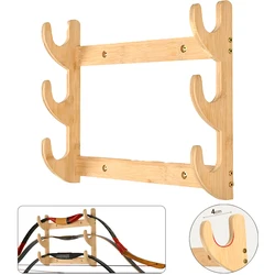 Colgador de arco de pared de madera, soporte de montaje en pared para arco compuesto, almacenamiento y soporte de exhibición para tiro con arco, accesorios de caza