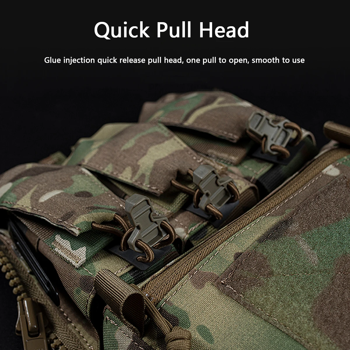 Chaleco deportivo táctico V5 FCPC, Panel trasero con cremallera en la placa trasera, bolsa de expansión, bolsa Triple, accesorios portadores de placa - imagen 4