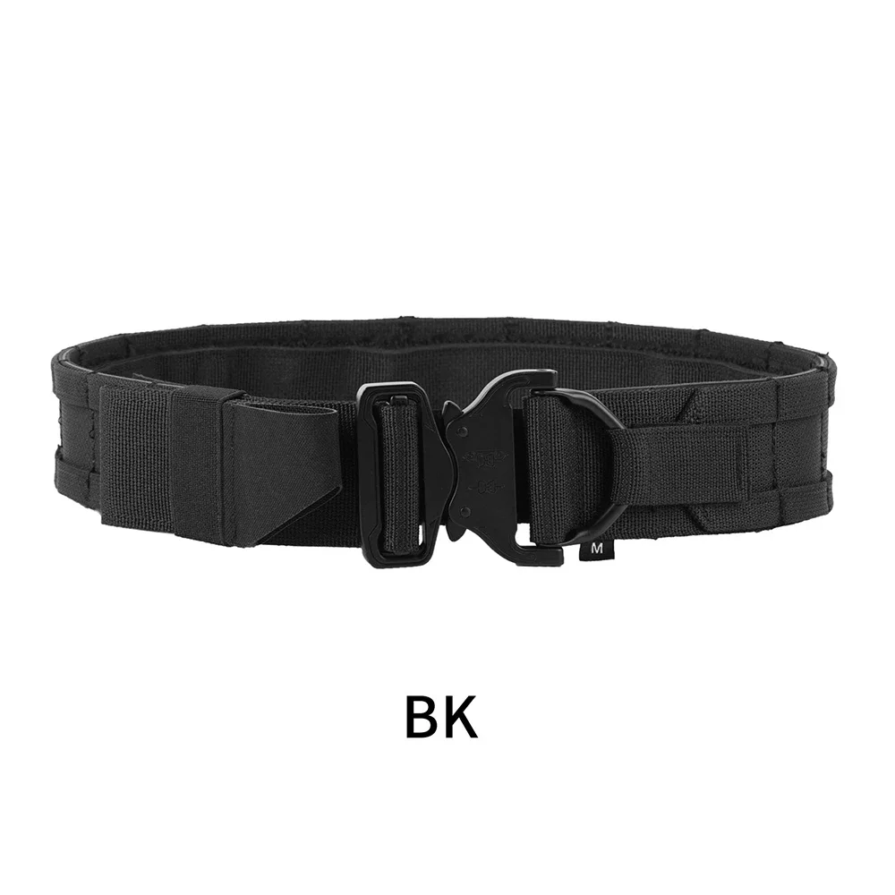 Tactical Belt with Quick Release Metal Buckle Airsoft Heavy Duty Belt MOLLE Laser Cut Mens Belts Hunting Accessory Outdoor - imagen 2