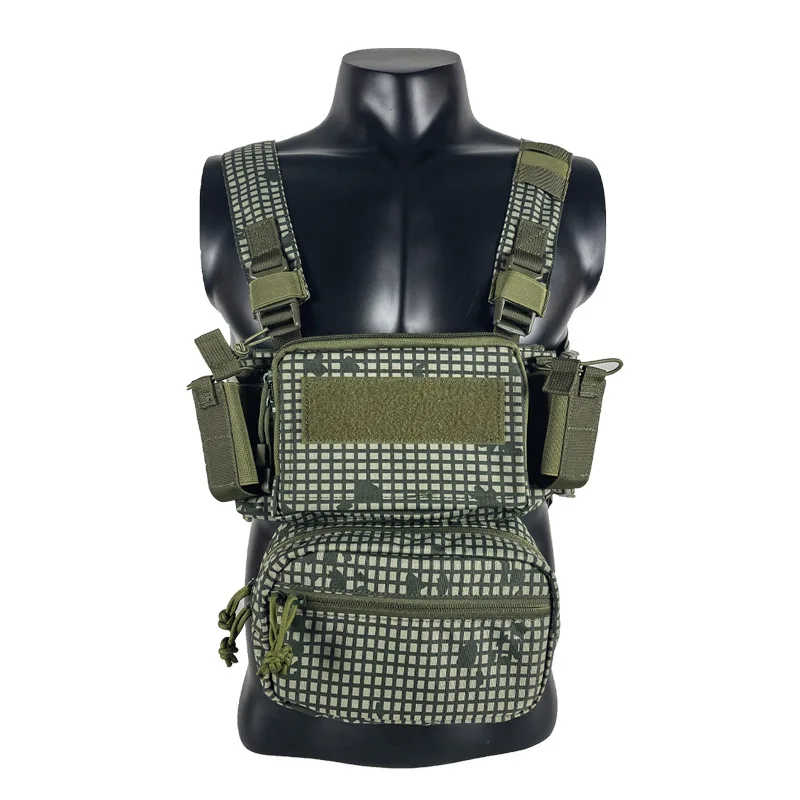 Chaleco táctico modular aparejo de pecho camuflaje nocturno desierto