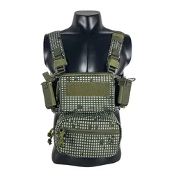 Chaleco táctico modular aparejo de pecho camuflaje nocturno desierto