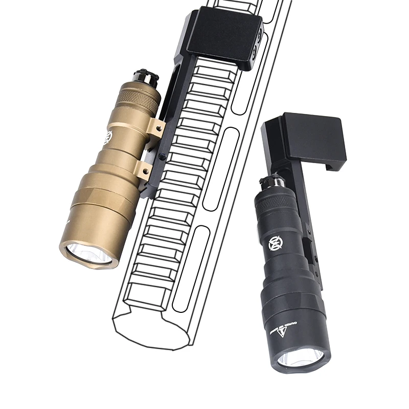 WADSN SF M300 M300C linterna 510 lúmenes luz blanca Base de montaje compensado de Metal compatible con riel Picatinny de 20MM accesorios Airsoft Scout - imagen 3