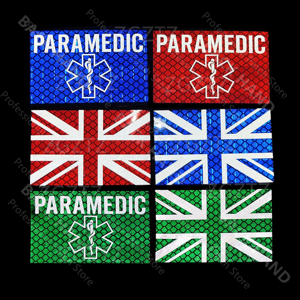 Parches bordados con bandera SAS del regimiento de servicio aéreo especial del Reino Unido, parche de banderas de Gran Bretaña GB, parches militares, insignias bordadas en 3D - imagen 3