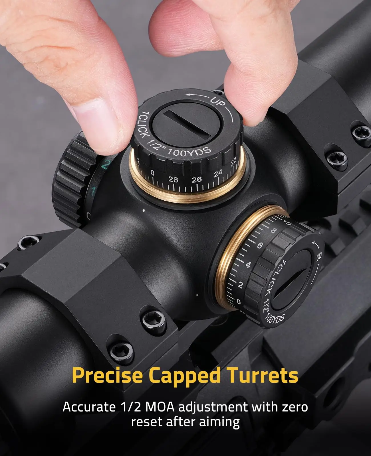 Mira telescópica para Rifle MIDTEN EagleFeather 1-10x24 LPVO rojo verde iluminado BDC retícula segundo plano Focal alcance cero reinicio 30mm Cantile - imagen 4