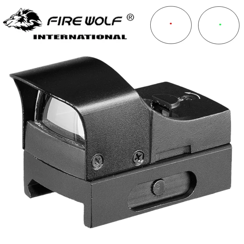 Mira telescópica táctica compacta con punto rojo y verde, Mini reflejo sin paralelo, óptica holográfica para caza, mira telescópica con punto rojo - imagen 3