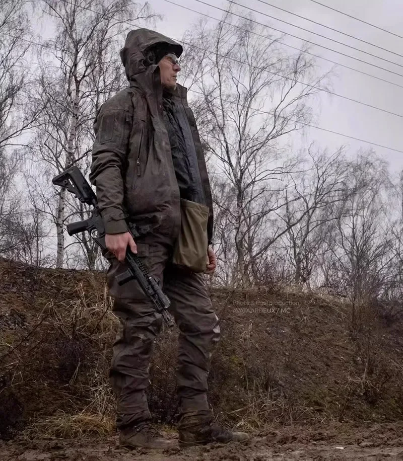 PRG-Chaqueta de tormenta táctica resistente al viento, impermeable, transpirable, sastrería tridimensional - imagen 5