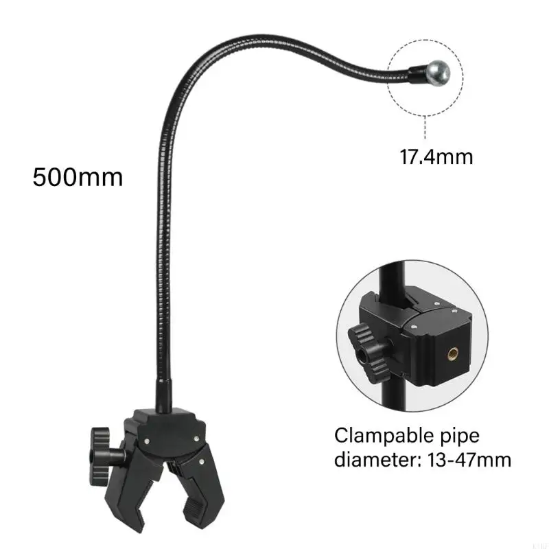 Soporte para tabletas y teléfono con manguera Metal, ángulos regulables, para dispositivos 4,7 y 11 pulgadas, K1KF - imagen 2