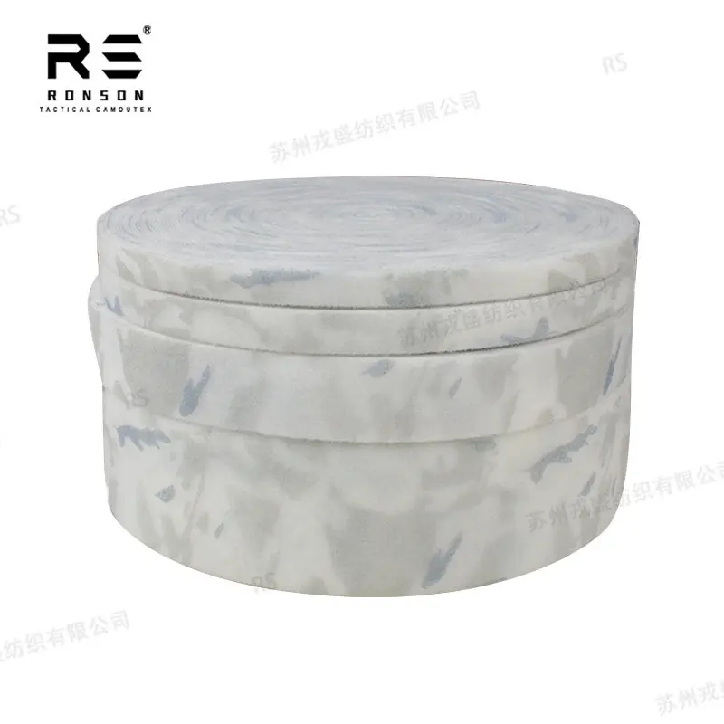 Chaleco táctico de camuflaje blanco, accesorios para cinturón, traje de rana, funda para casco, cinta adhesiva ((sin pegamento en la parte posterior) - imagen 5