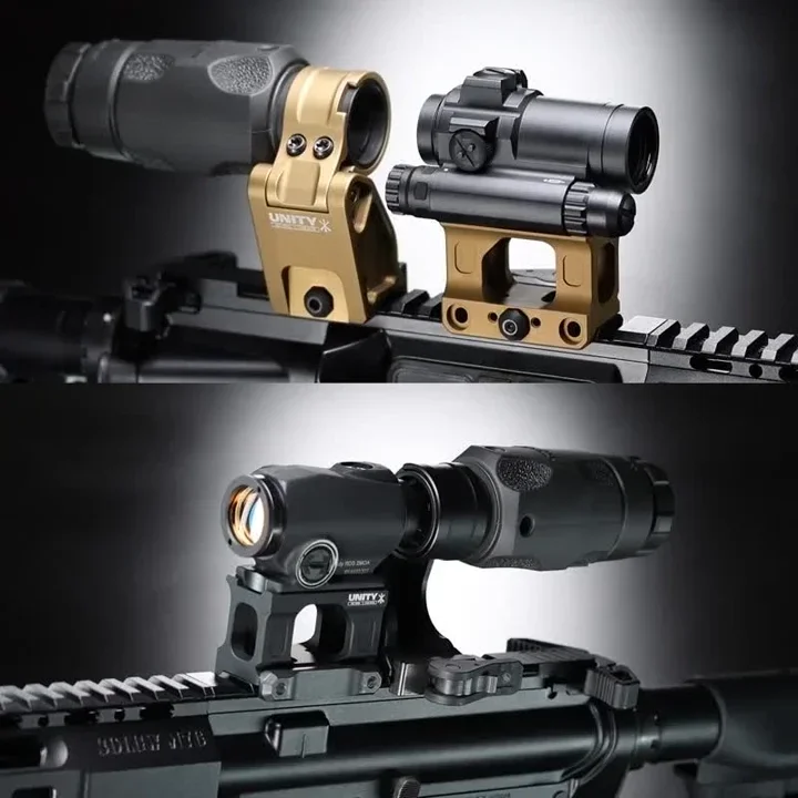 Soporte de mira telescópica táctica T01 T02 Red Dot, montaje elevador rápido, óptica R5, UNIDAD, soporte de mira telescópica compensada, Base alta de 1,57/1,92/2,91 pulgadas - imagen 5