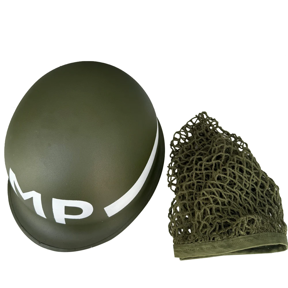 Cubierta de malla para casco de la Segunda Guerra Mundial, embellecedor de casco M1 M35, réplica de sombrero verde de embellecedor de cabeza para hombre, cubierta de casco US M1 - imagen 3