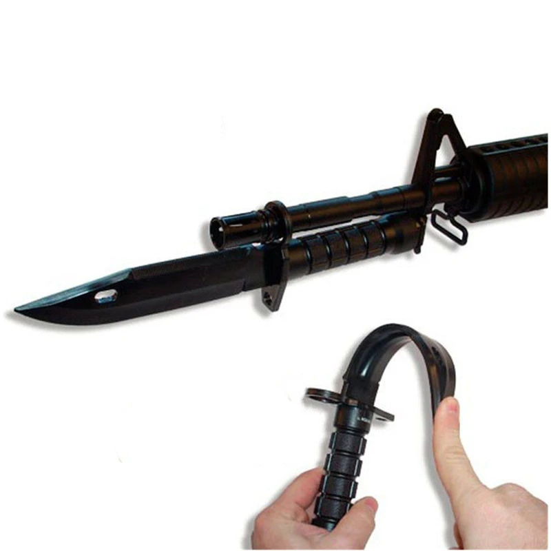 Modelo de cuchillo táctico M9, juguete de plástico para Cosplay, CS entrenamiento al aire libre, modelo de goma, cuchillo, accesorios de caza, regalo - imagen 3