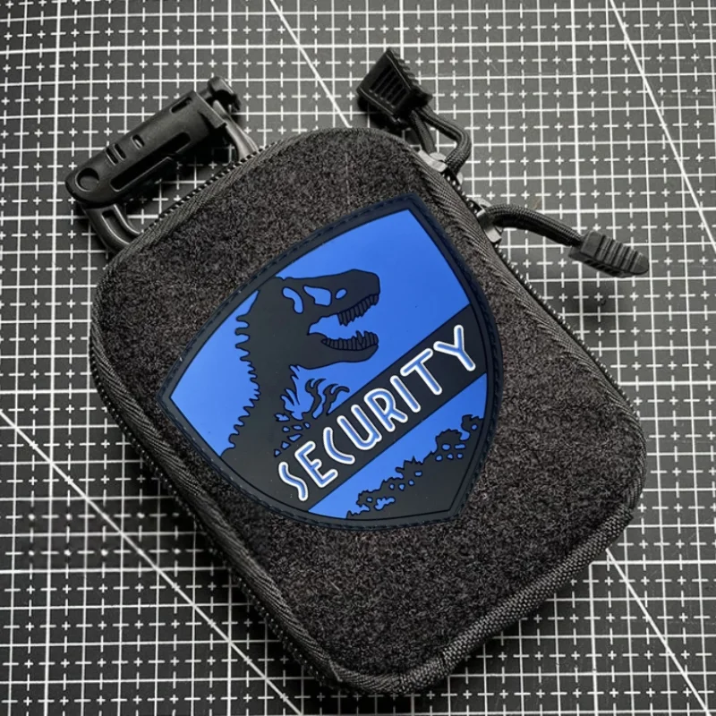 Parche táctico PVC dinosaurio Security – Insignia militar velcro - imagen 3