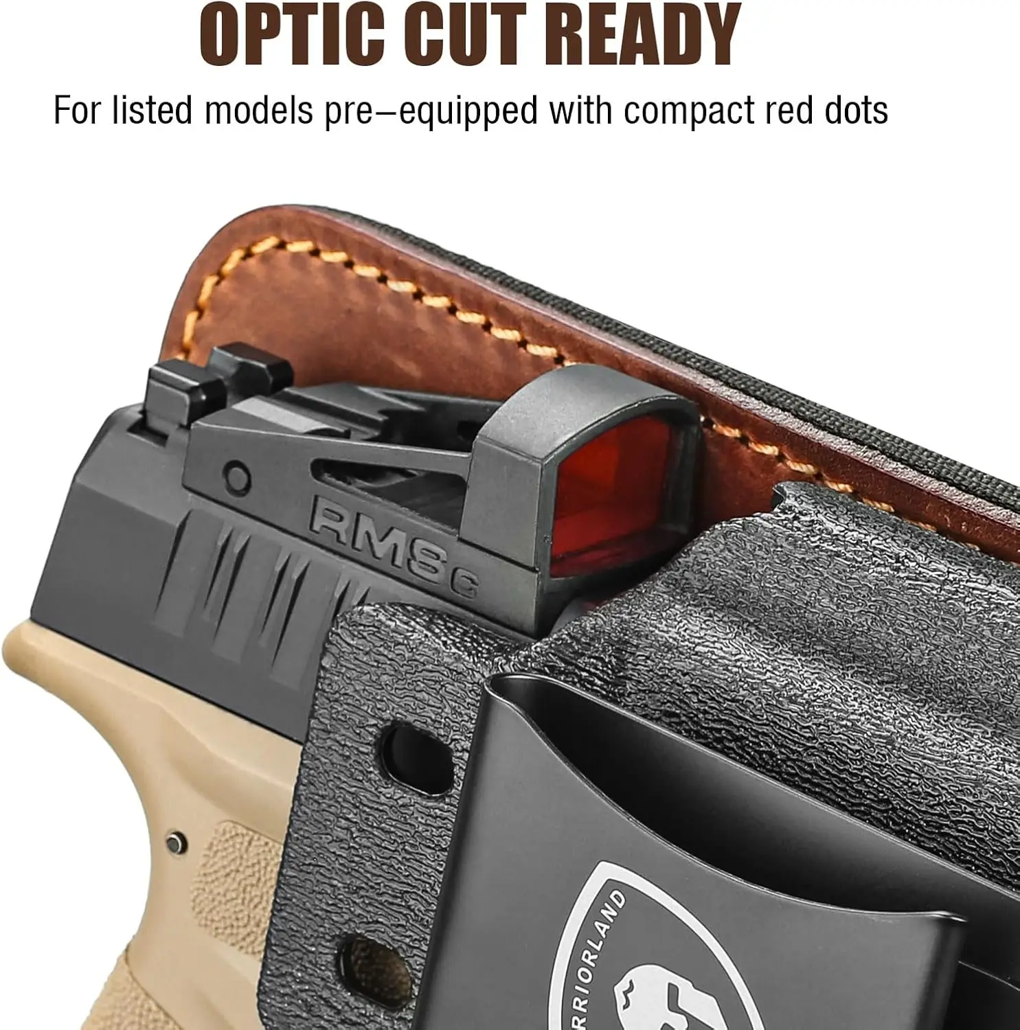 Solo para Springfield Hellcat Pro ~ Hellcat ~ Hellcat RDP/OSP, funda híbrida IWB, funda de transporte oculta, máxima comodidad, mano derecha - imagen 4