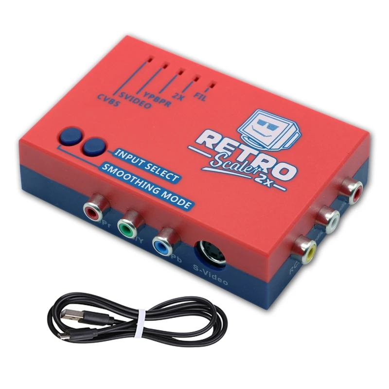 RetroScaler2x convertidor y duplicador de línea compatible con A/V A HDMI para PS2/N64/NES, Dropship