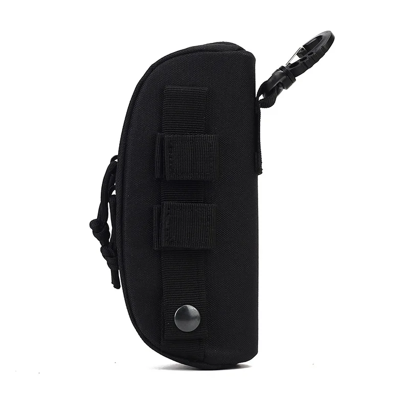 Bolsa para gafas tácticas para caza, caja protectora MOLLE a prueba de golpes para gafas, estuche portátil para gafas de sol para exteriores, nailon 1000D - imagen 4