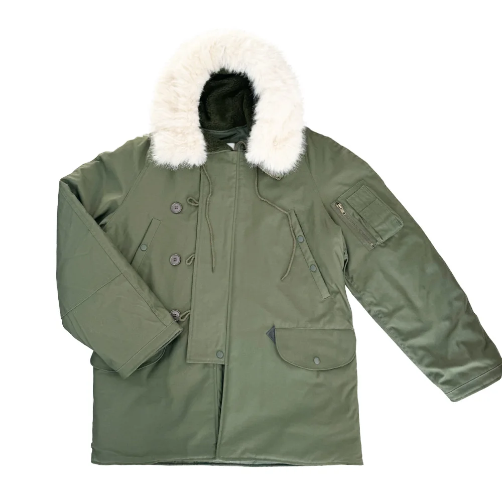 Uniforme de soldado estadounidense de la Segunda Guerra Mundial, chaqueta N3B para adiestramiento al aire libre para ocio con forro de cinturón grueso, uniforme grueso, chaqueta de soldado de EE. UU. - imagen 3