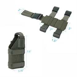 EXCELENTE ELITE SPANKER Pistolera muslo MOLLE diestros – Táctica para pierna