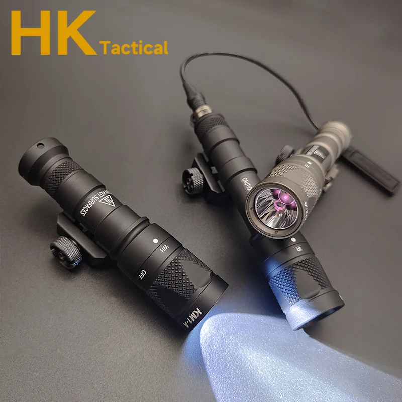 Luz LED blanca SF M300V M600V y linterna táctica IR, luz de explorador con interruptor de presión remoto, accesorio para armas de riel de 20mm - imagen 2